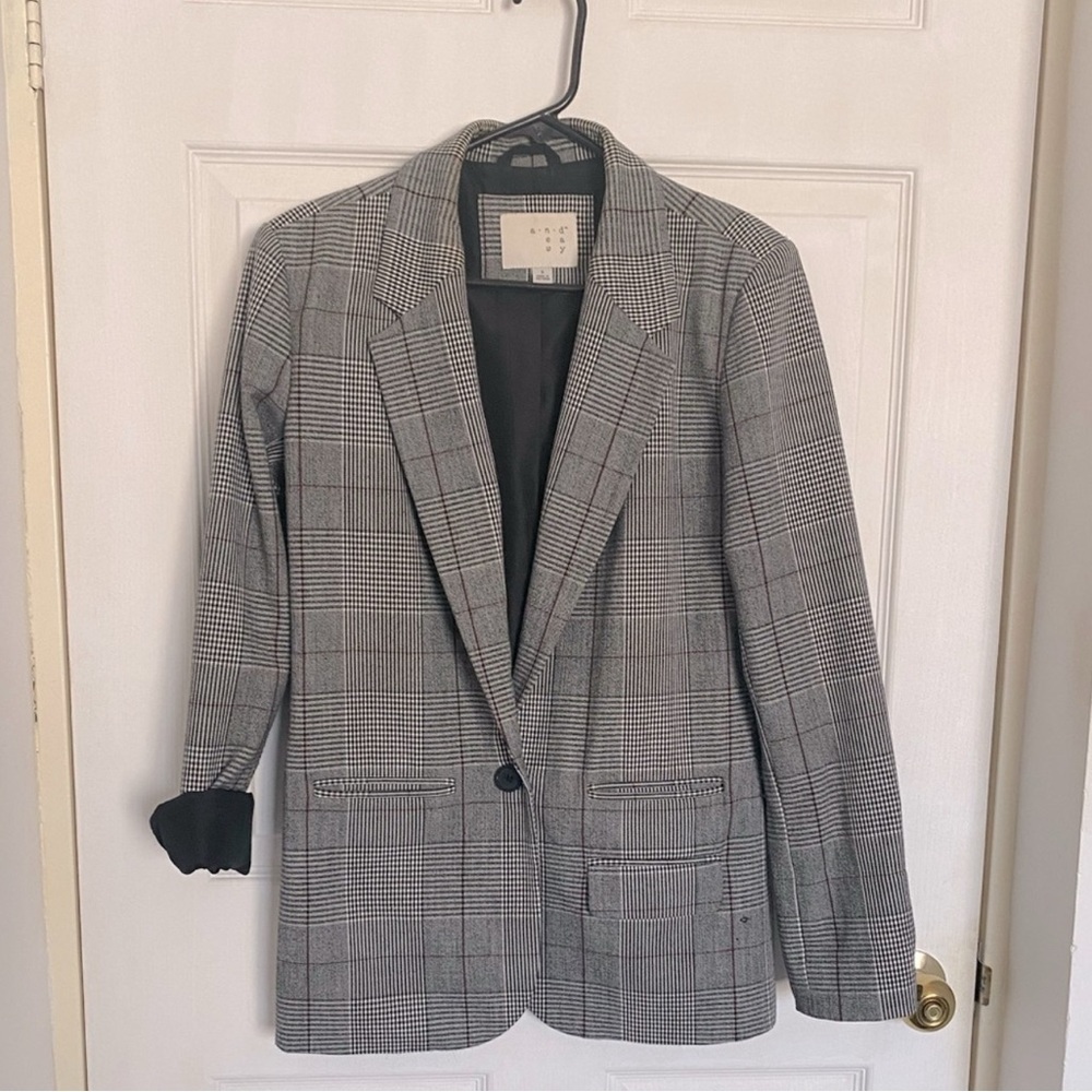 A new day Plaid Blazer size S